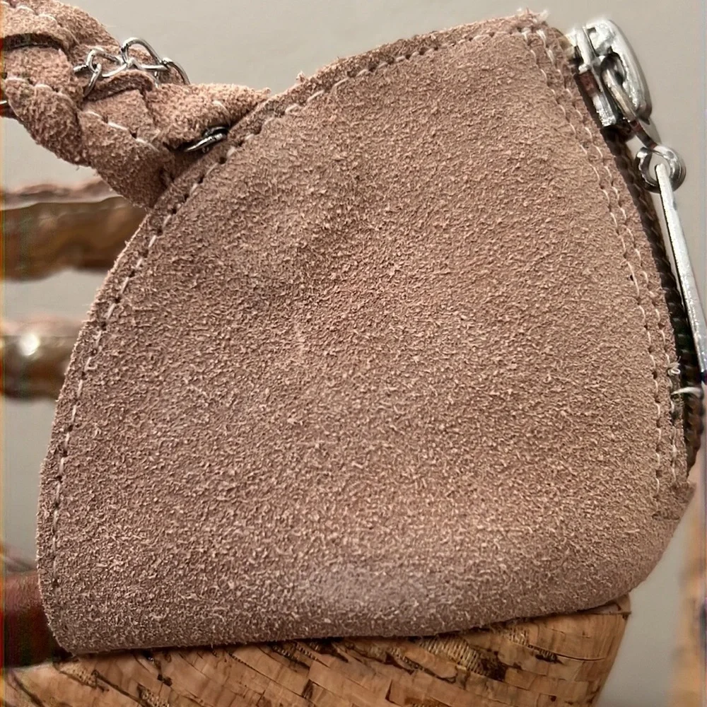 Matt Bernson Special Project Cork Wedges Sandals Suede/Chains 7.5M - Picture 16 of 16